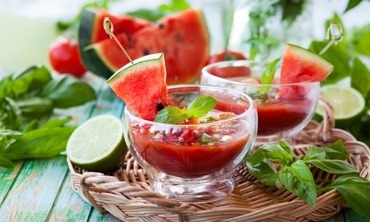 Wassermelonen-Tomaten-Gazpacho: Kühle Vitaminbombe an heißen Tagen