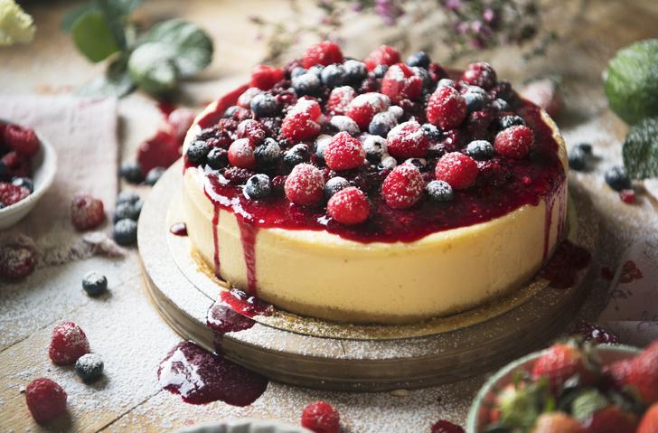 Fruchtig-cremiger Himbeer-Cheesecake