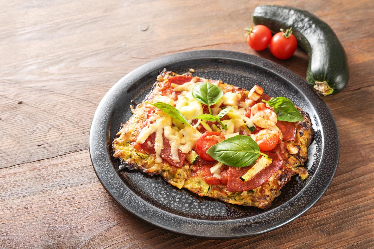 Genussvoll leicht: Zucchini-Pizza