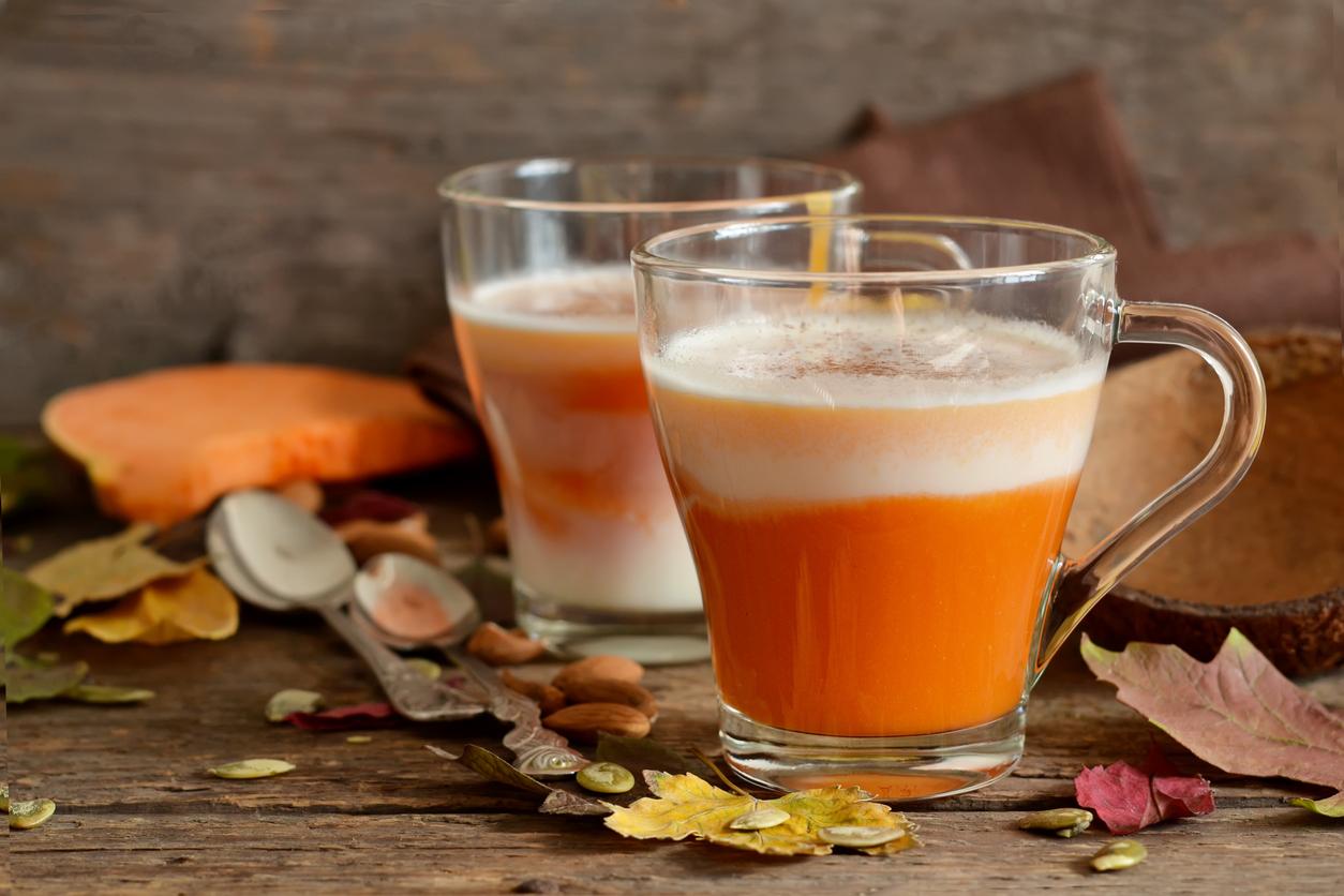 Herbstlicher S&uuml;&szlig;kartoffel-Latte