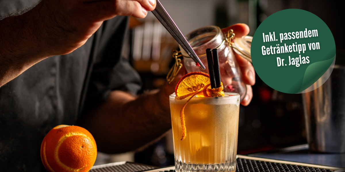 Weihnachtlicher Mocktail mit Orange