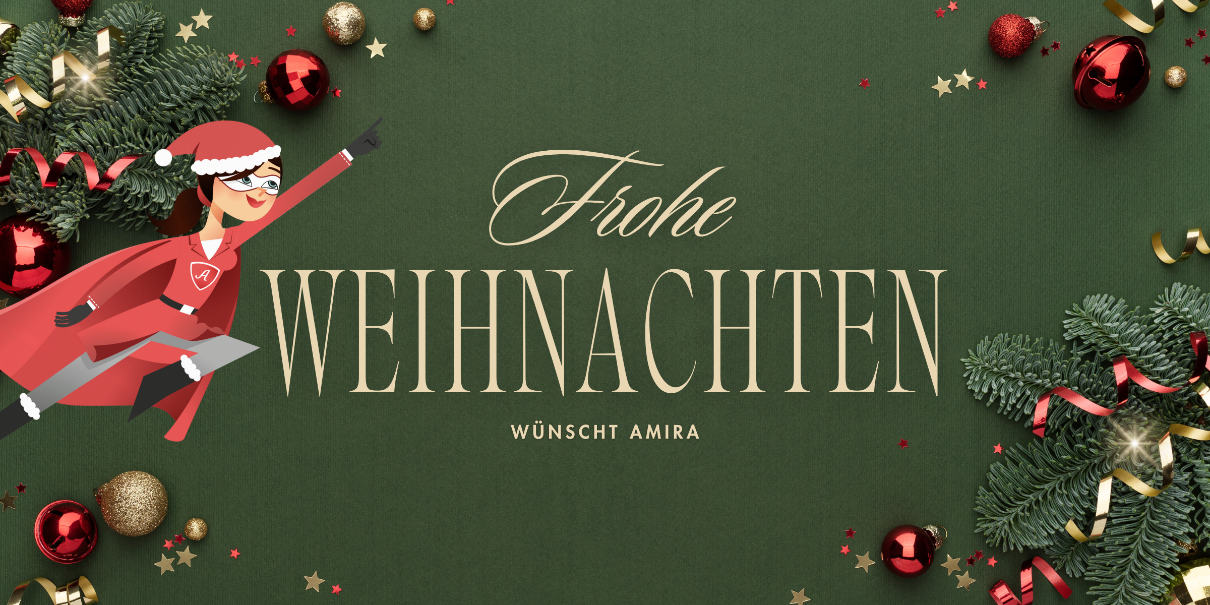 AMIRA w&uuml;nscht frohe Feiertage! 🎄
