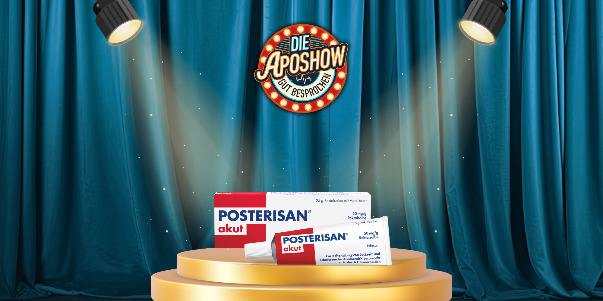 Vorhang auf f&uuml;r Posterisan&reg; akut in der ApoShow