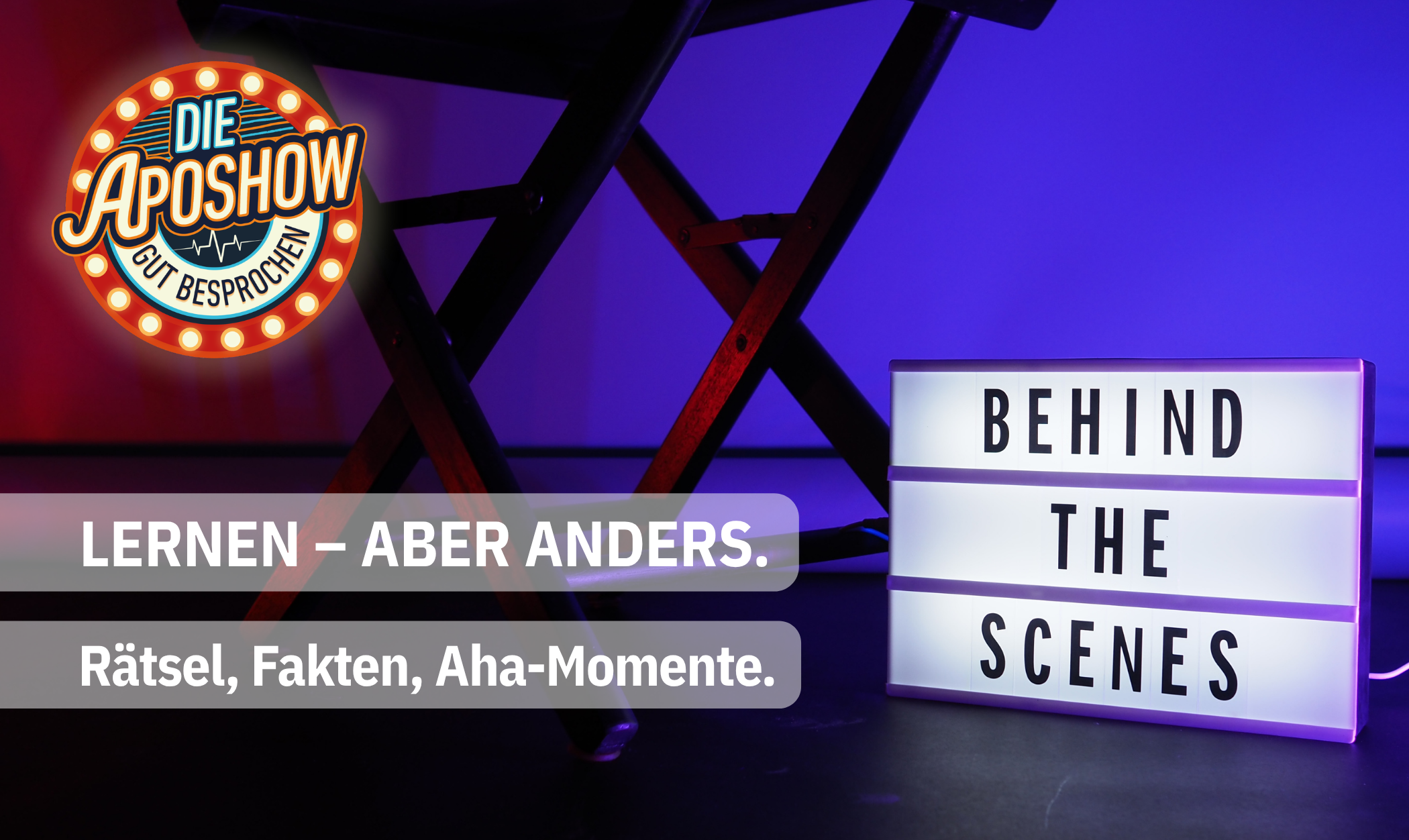 Die erste Aposhow-Folge ist drau&szlig;en &ndash; und sie ist anders, als du denkst.