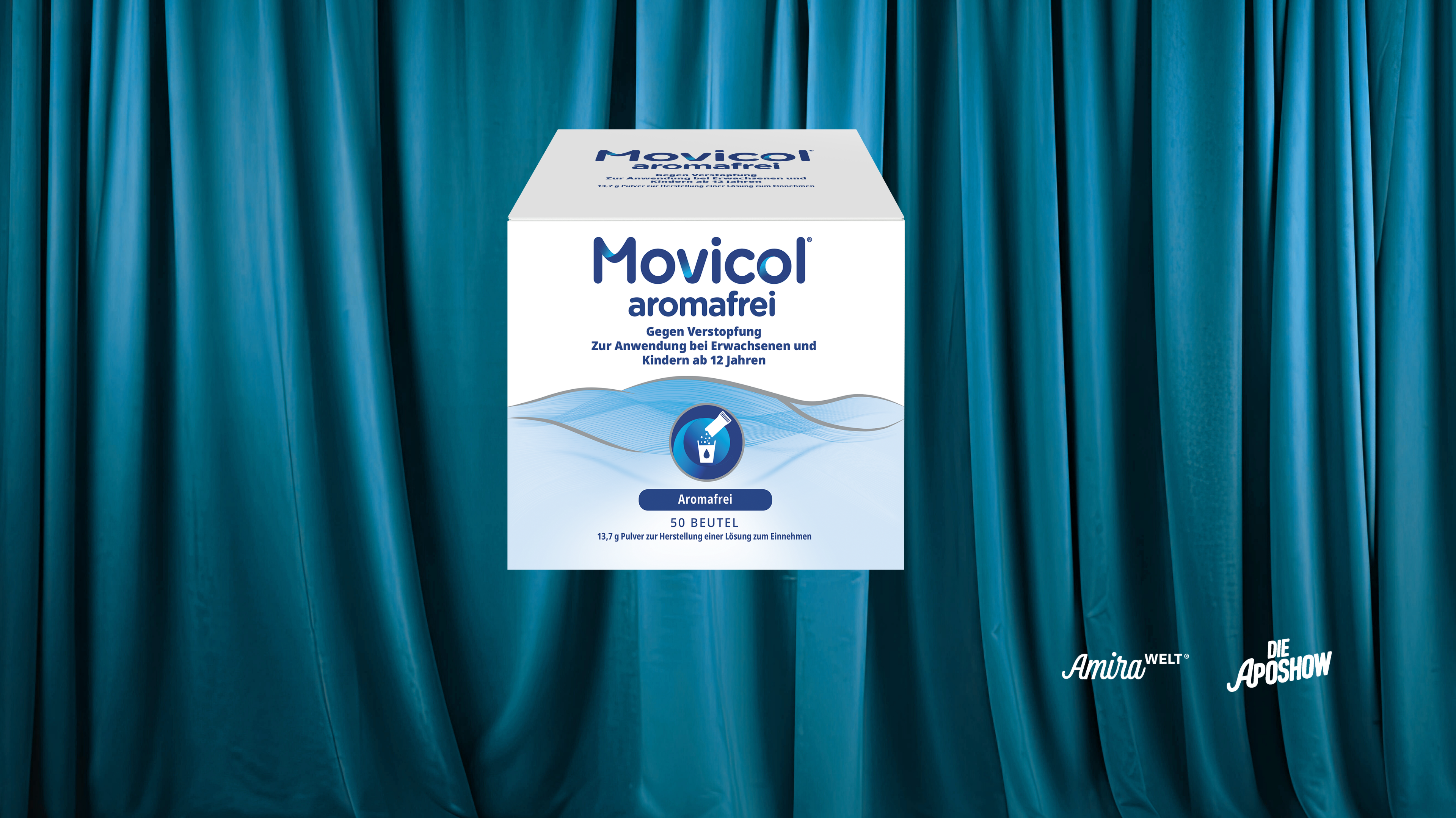 Vorhang auf f&uuml;r die Movicol&reg; Produktpalette 