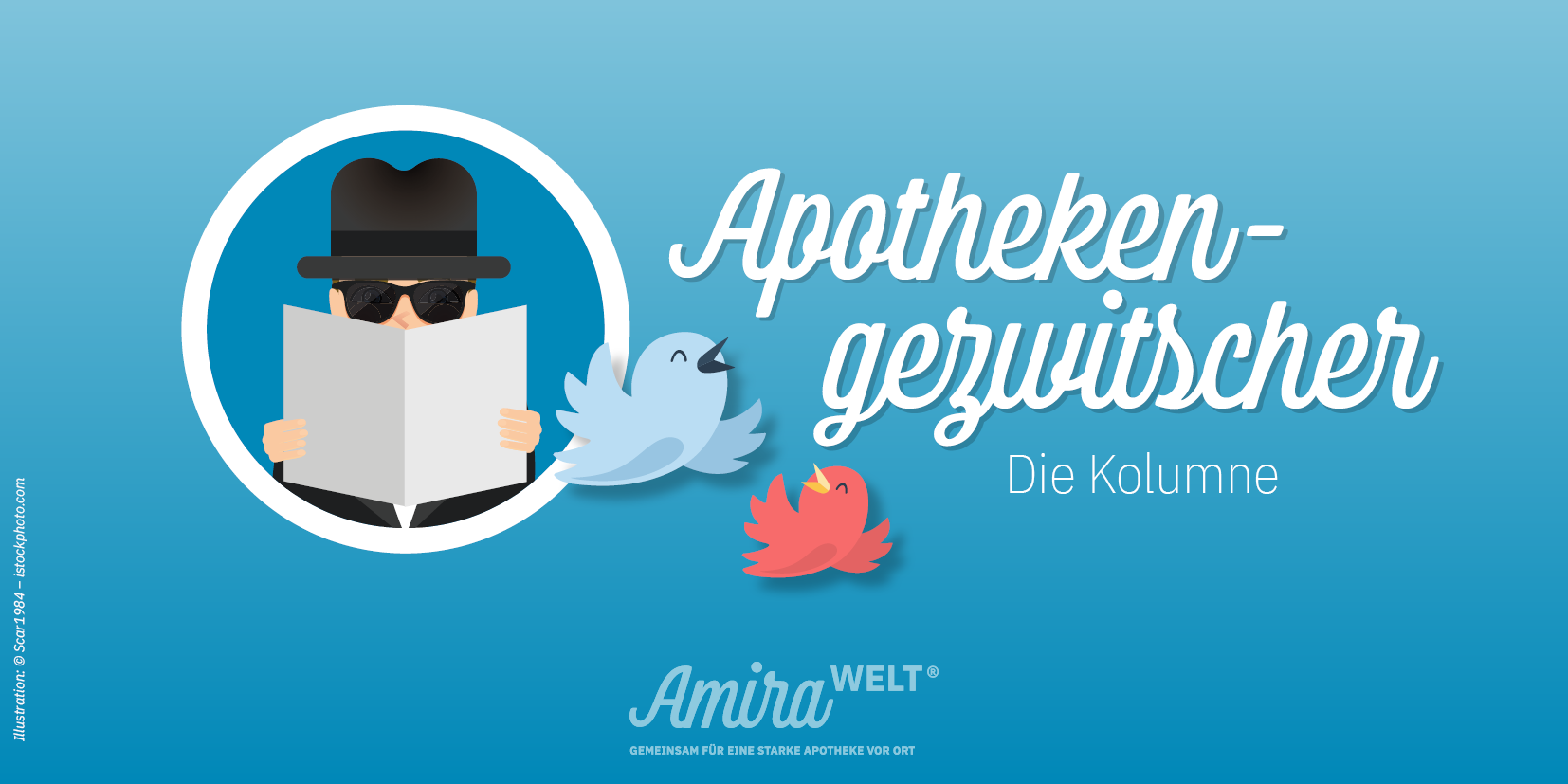 Der stille Kollege vor der Apotheke