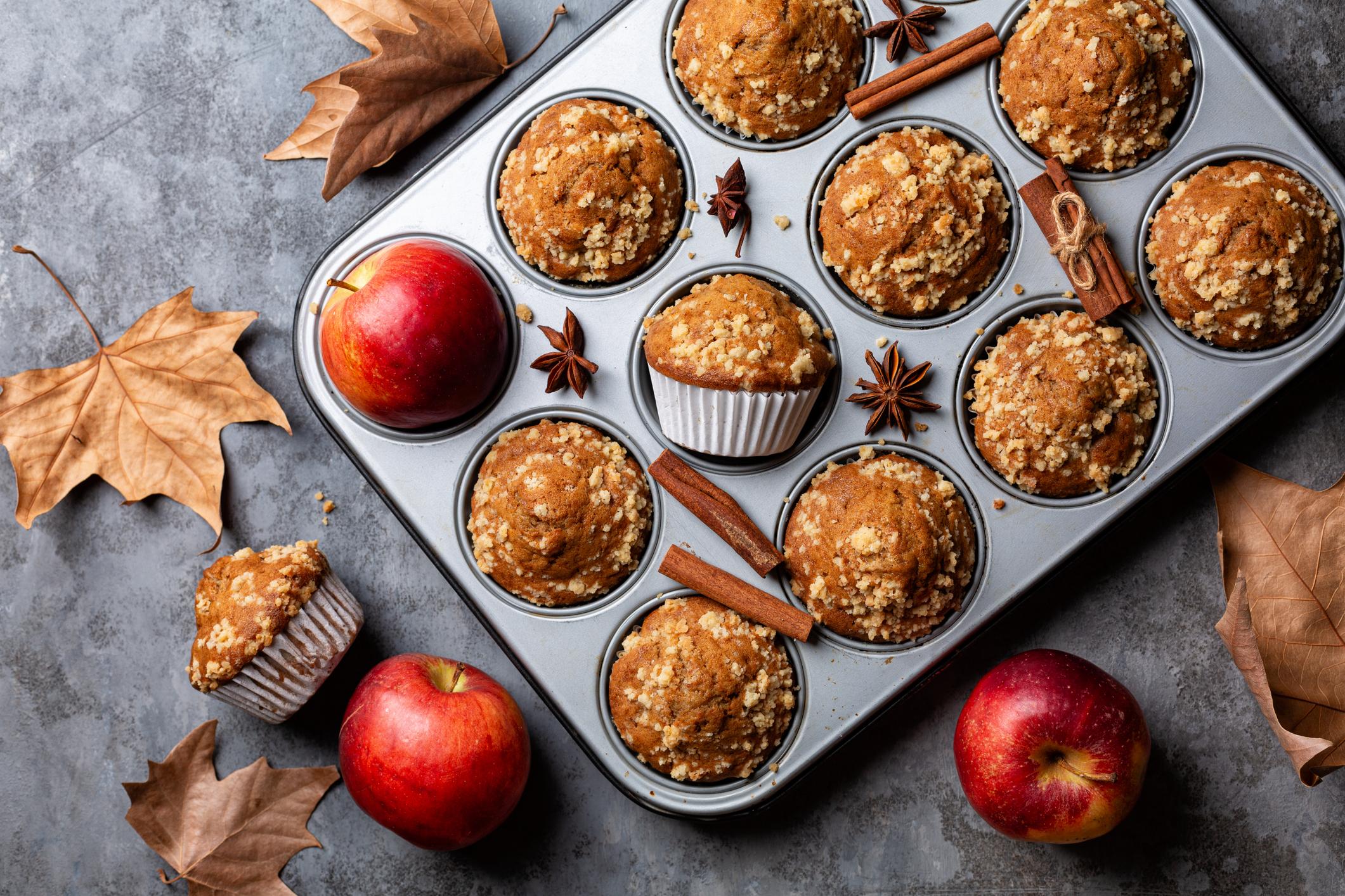 Apfel-Streusel-Muffins mit Zimt