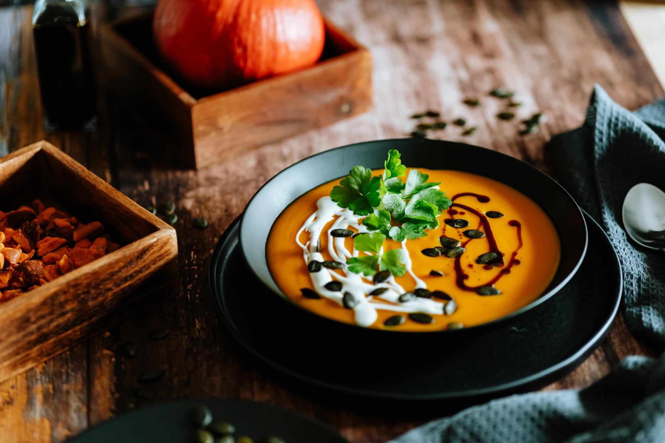 Die perfekte K&uuml;rbissuppe f&uuml;r den Herbst